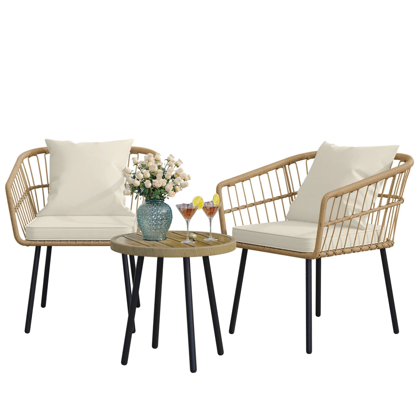 3 Pieces Outdoor Patio Furniture Sets